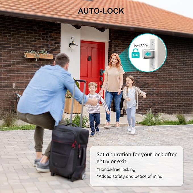 Keyless Entry WiFi Smart Lock, Hornbill Fingerprint Smart Deadbolt - Image 7