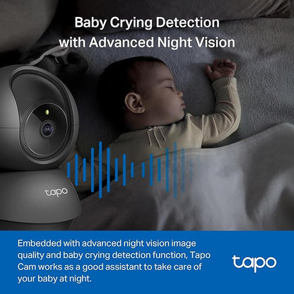 Tapo 1080P Indoor Pan/Tilt Wired Security Camera - Image 5