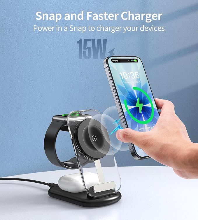 3 in 1 Magnetic Wireless Charging Station - Image 4