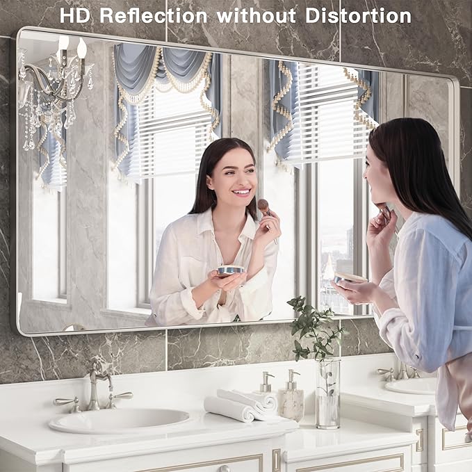 ISKM Large Bathroom Vanity Mirror, 72 x 32 Inch Mirror - Image 2