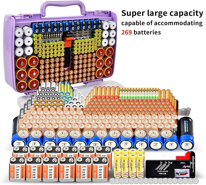 Battery Organizer Storage Holder Box Case - Image 4
