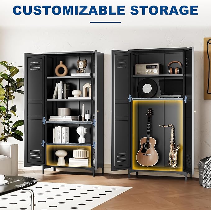 Metal Storage Cabinet-61” Tall Steel File Cabinets - Image 4