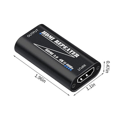 HDMI 2.0 Repeater Extender 4K@60Hz, HDMI Amplifier Signal Booster Plug & Play - Image 6