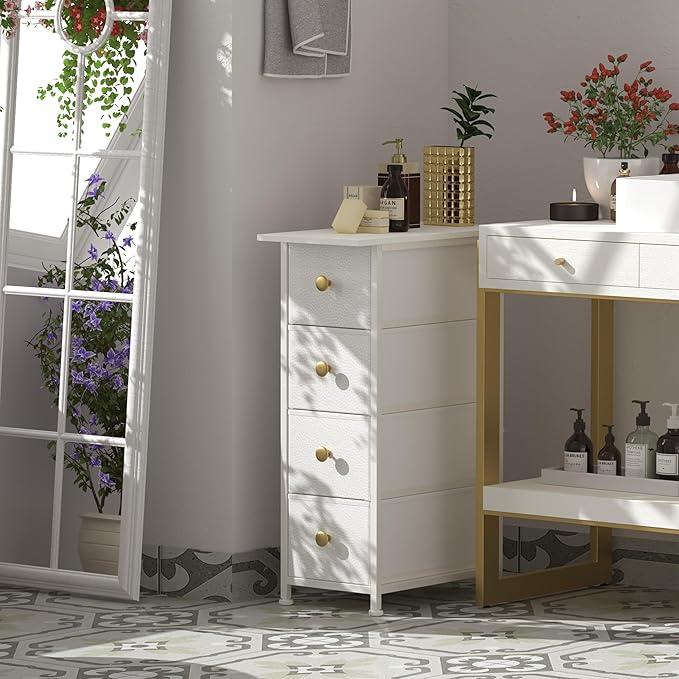 GiftGo Narrow Dresser Cabinet Vertical Slim Dresser Chest of Drawers Skinny - Image 5