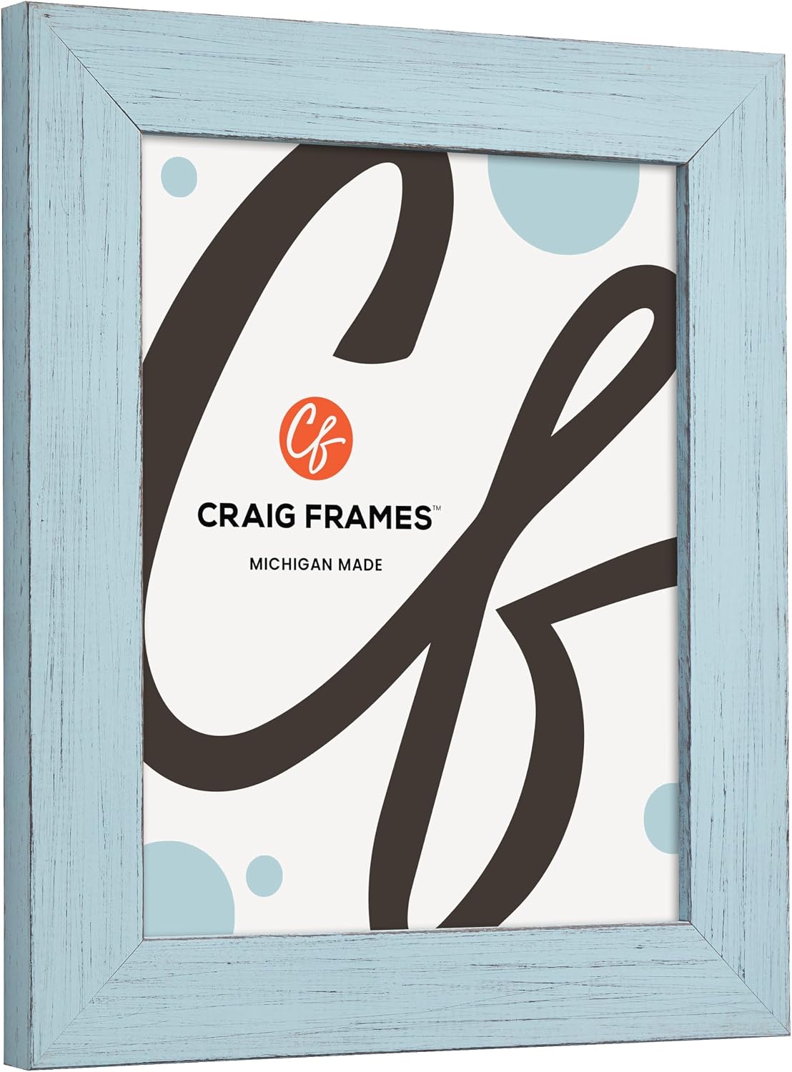 Craig Frames 30x40 Rustic Sky Blue Poster Frame, Wall Decor for Photos | A lightweight, shatter resistant acrylic front, made in the USA for a gallery display