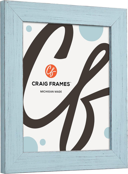 Craig Frames 30x40 Rustic Sky Blue Poster Frame, Wall Decor for Photos | A lightweight, shatter resistant acrylic front, made in the USA for a gallery display