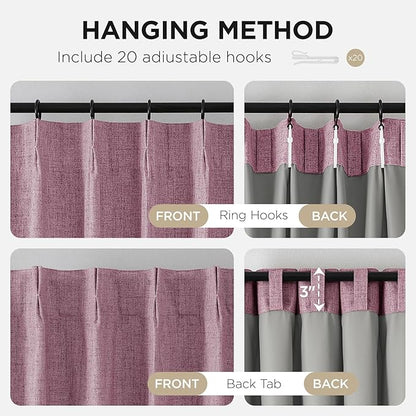 Joydeco Pinch Pleated Curtains - Image 4