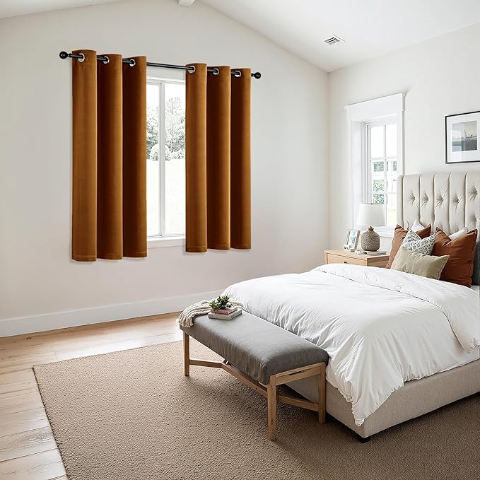 MIULEE Gold Brown Blackout Curtains - Image 6
