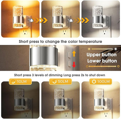 L LOHAS LED Night Lights Plug into Wall, Dimmable Night Light - Image 3