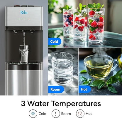 Brio Self Cleaning Bottom Loading Water Cooler Water Dispenser – Limited Edition - Image 3