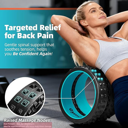 Back Roller for Back Pain Reliefn & Stretching, Deep Tissue Massage Roller - Image 2