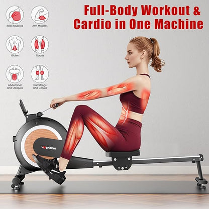 Rowing Machine for Home, Magnetic Rower Machine, 350 LB Weight Capacity - Image 7