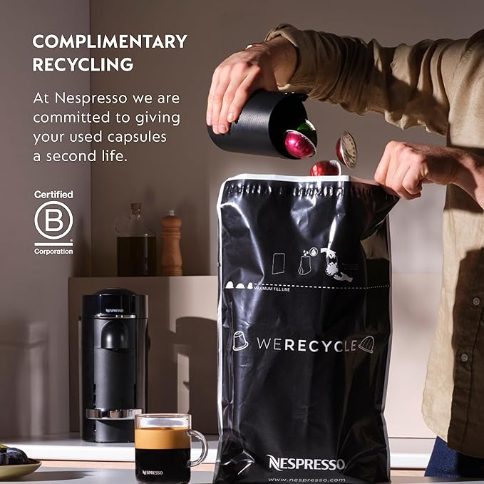 Nespresso Vertuo Next Deluxe Coffee and Espresso Maker, Pure Chrome - Image 9