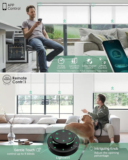 Yoolax Motorized Blinds with Remote, Smart Blinds - Image 3
