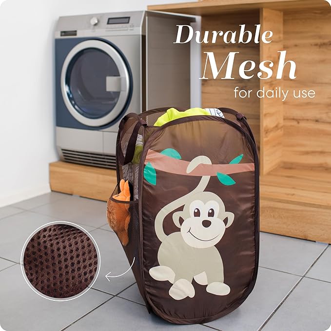 Handy Laundry Collapsible Mesh Pop Up Hamper - Image 5