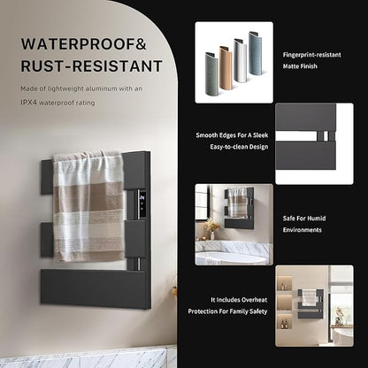 Electric Heated Towel Warmer Rack - Image 7