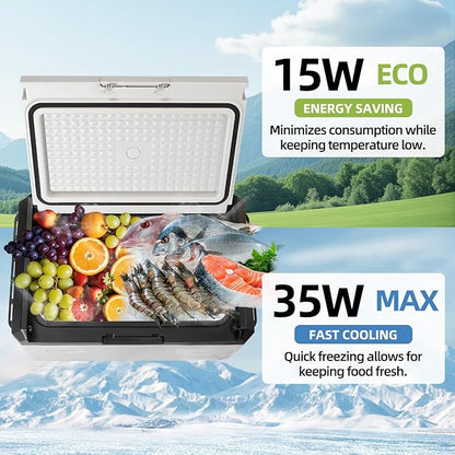 12V Car Refrigerator, 32QT Portable Freezer Compressor Cooler - Image 8