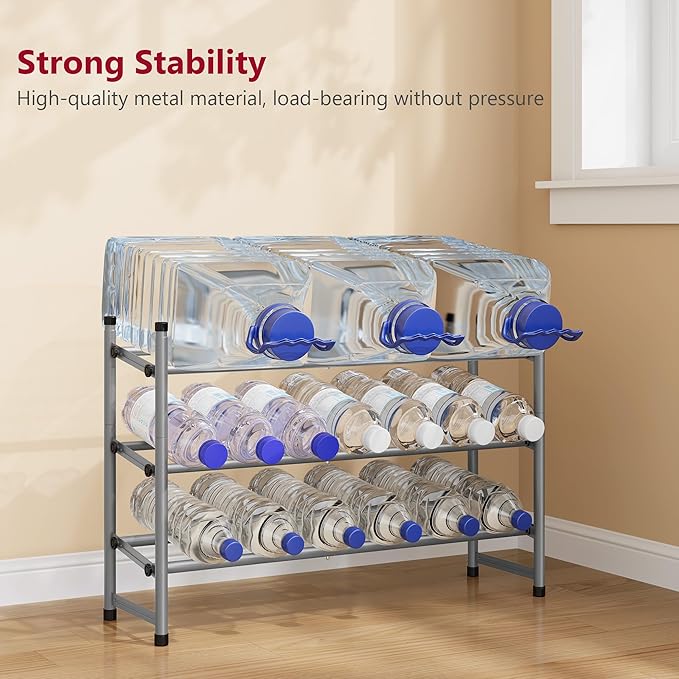 Tajsoon Expandable Shoe Rack for Closet 3 Tier, 28“-41“Adjustable & Stackable - Image 6