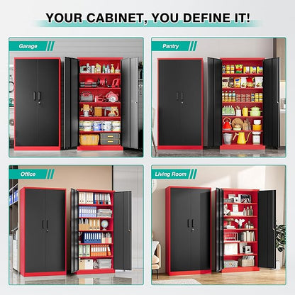 6 Tier Garage Storage Cabinet - Image 5