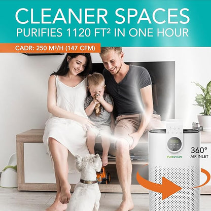 HEPA-13 Air Purifier with Essential Oil Diffuser, - Image 3