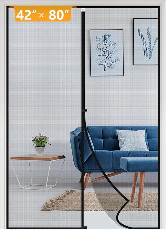 yotache Magnetic Screen Door Fits Door Size 42 x 80, Screen Size 44" x 81" by yotache