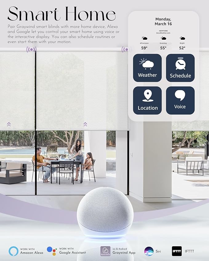 Graywind Motorized Solar Shades Compatible - Image 2