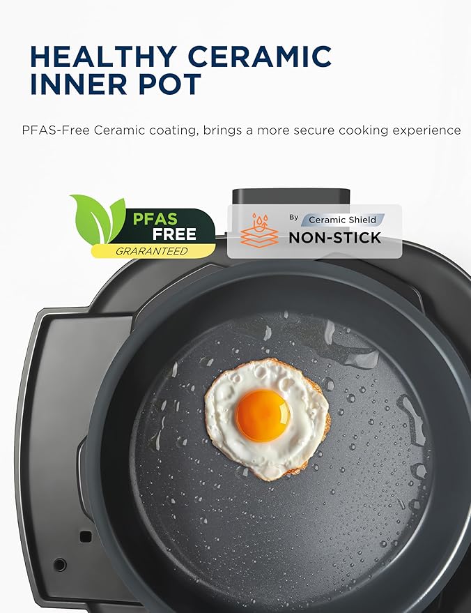 Midea WideMax 12-in-1 Electric Pressure Cooker, 6.5 Quart, 12 Presets, Rice - Image 5