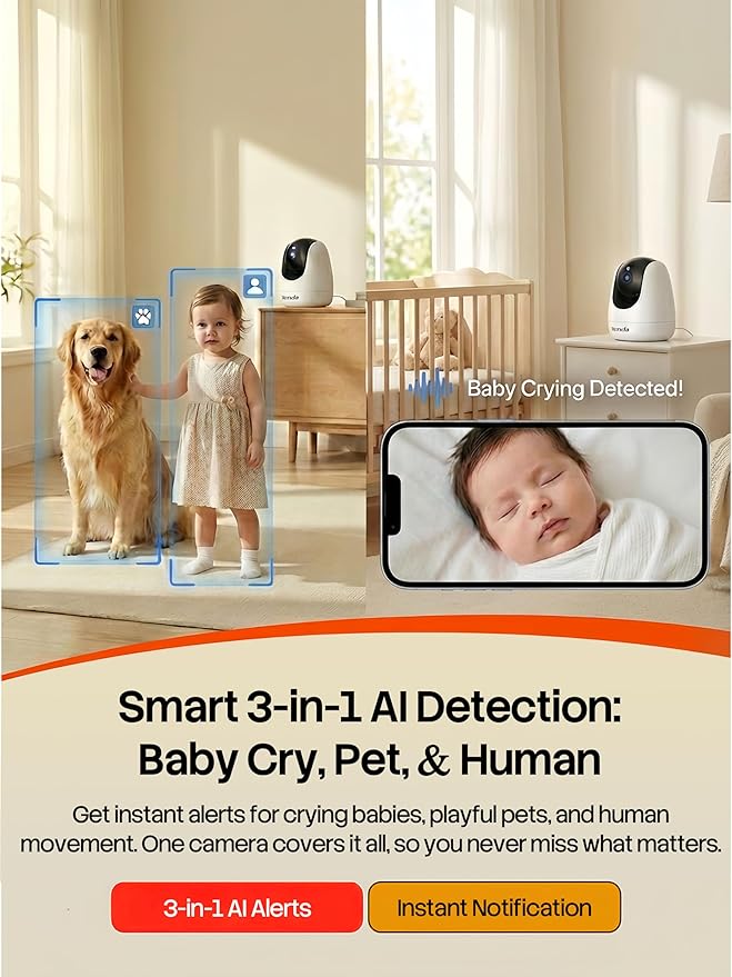Tenda CP3 Pro 2K Indoor Security Camera - Image 4