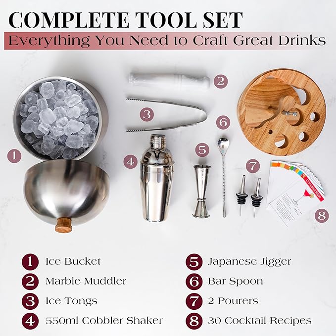 Gusto Nostro Cocktail Set Bartender Kit - Image 4