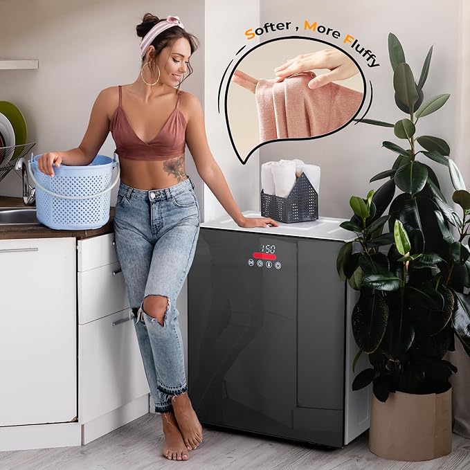 EUHOMY 1.5 Cu.ft. Portable Clothes Dryer, 850W Compact Dryer - Image 6