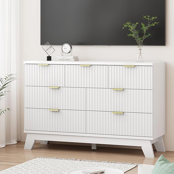 Xixini Fluted Dresser for Bedroom - Image 7