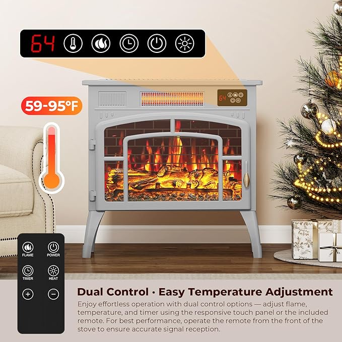 BREEZEHEAT Electric Fireplace Stove - Image 4