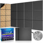 BSHEAD 10 pcs 165dtex Microfiber Acoustic Panels ，Self-Adhesive Soundproof Wall by Staytunedforournewproduct