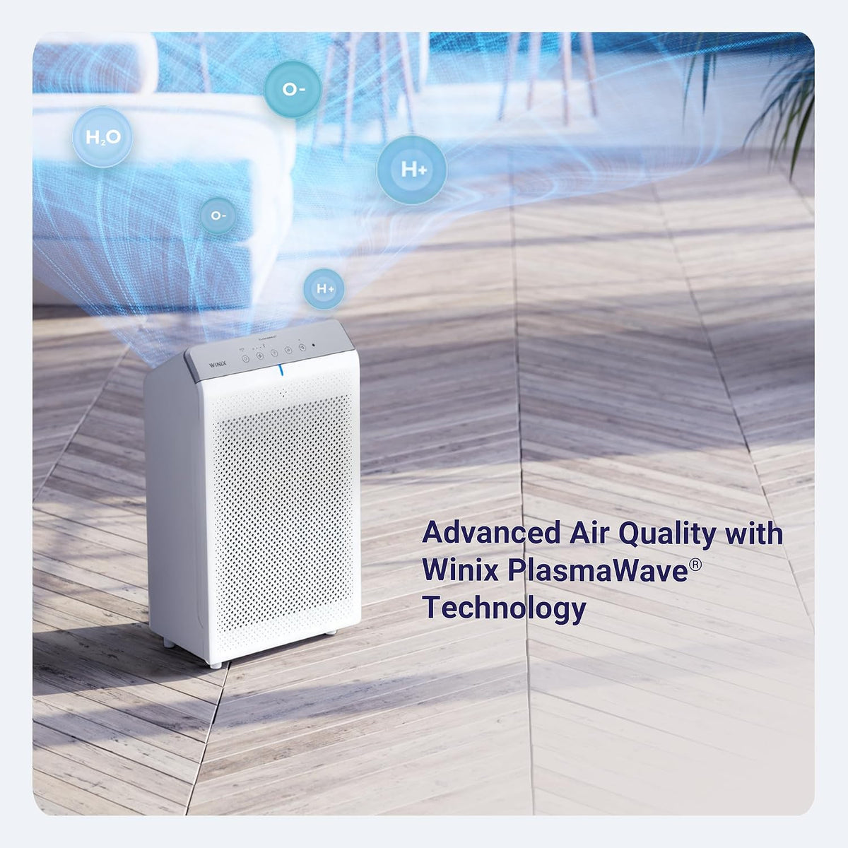 winix 5530 air purifier (new generation of 5500-2 showing dimensions