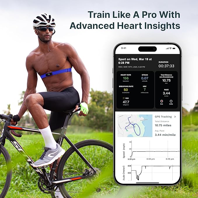 Frontier X2 Smart Heart Rate Monitor Chest Strap, Wearable Heart Rate Monitor - Image 5