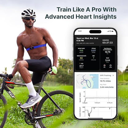 Frontier X2 Smart Heart Rate Monitor Chest Strap, Wearable Heart Rate Monitor - Image 5