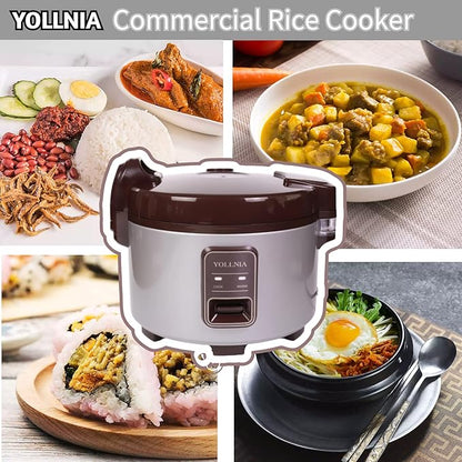 Commercial Large Rice Cooker & Food warmer | 13.8QT/65 Cup cooked rice | - Image 7