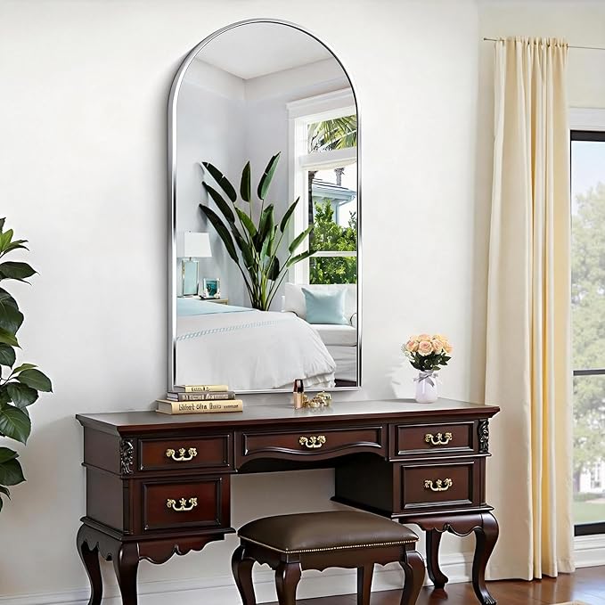 CIRCUMI Arched Wall Mirror, Metal Frame, Large Size - Image 5