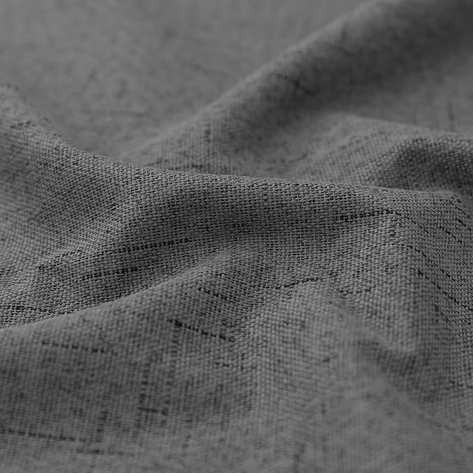 KOUFALL 102 Inch Long Curtains, 2 Panels Set, Dark Gray - Image 8