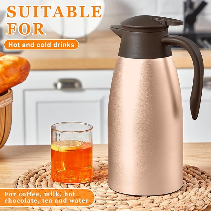 Norme 2 Pcs Thermal Coffee Carafe Insulated Stainless Steel Coffee Carafe - Image 5