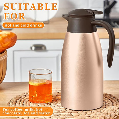 Norme 2 Pcs Thermal Coffee Carafe Insulated Stainless Steel Coffee Carafe - Image 5