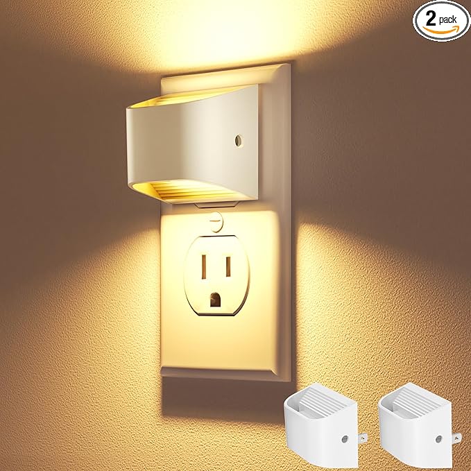 VOLISUN Night Lights Plug into Wall, 2 Pack Up and Down LED Night Light by VOLISUN