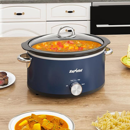 Sunvivi 3 Quart Slow Cooker & Mini Food Warmer - Image 3