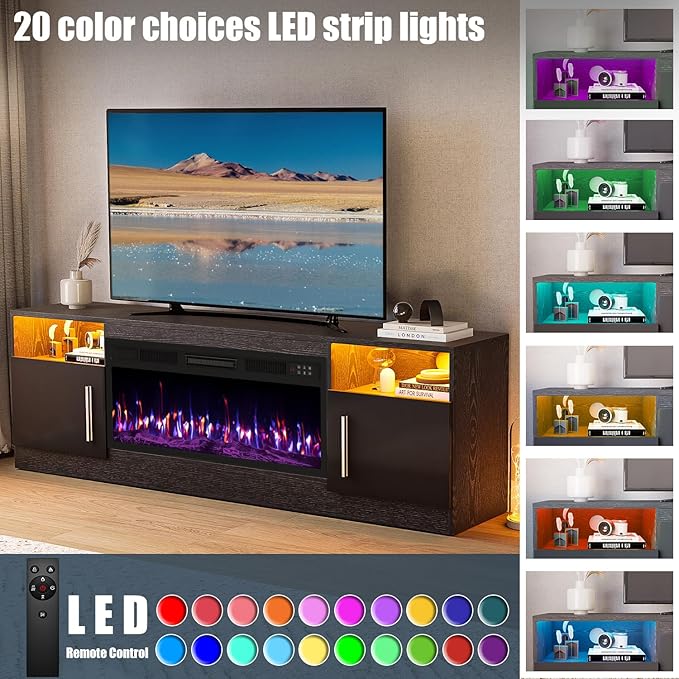 VITESSE Fireplace with TV Stand 36" inch Electric Fireplace Up to 80" TVs - Image 5