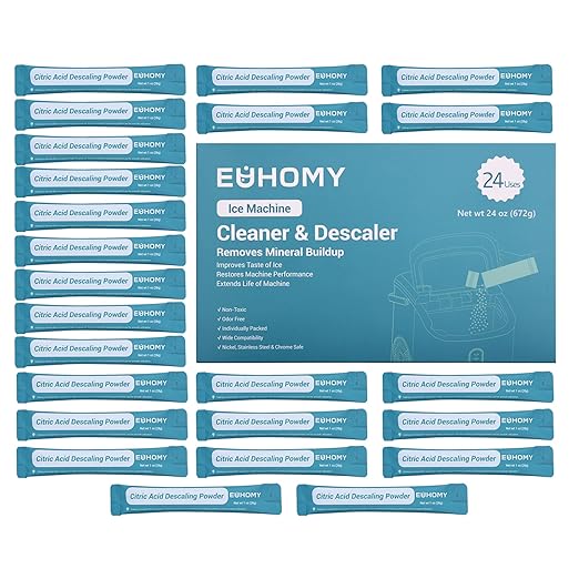 EUHOMY Ice Maker Cleaner & Descaler | 24 Use & Individually Packed | Ice by EUHOMY