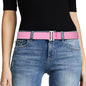 JASGOOD Women No Show Stretch Belt Elastic Web Strap Belt by JASGOOD