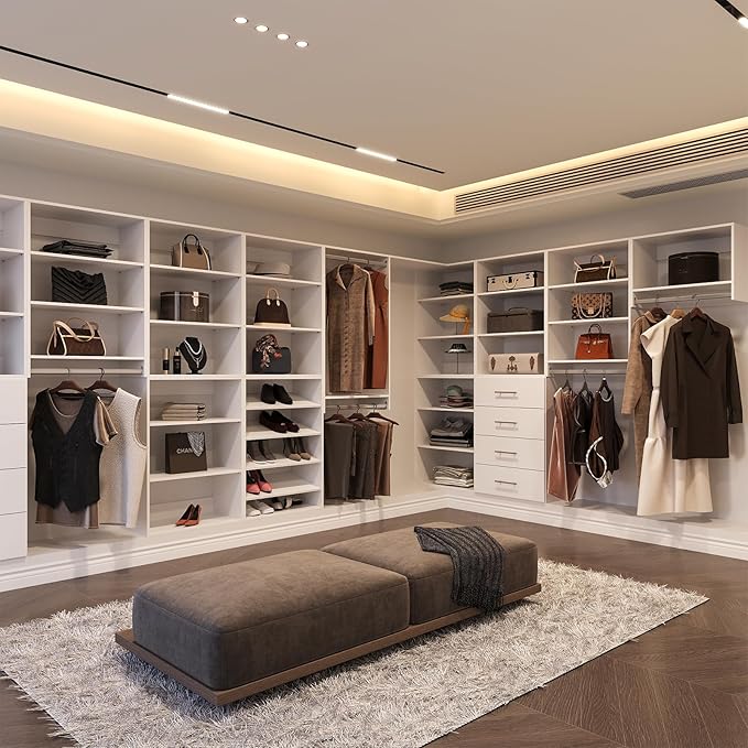 Modular Closet System, Wood Closet Tower Storage - Image 4