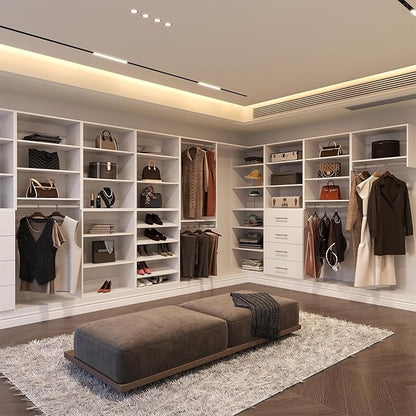 Modular Closet System, Wood Closet Tower Storage - Image 4