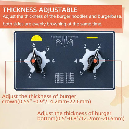 Hakka Commercial Burger Machine, Vertical 2000W Chain Type Automatic Unlimited - Image 5