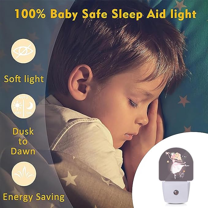 Axxitude Ballet Girl Flower Butterfly Night Lights Plug into Wall - Image 4